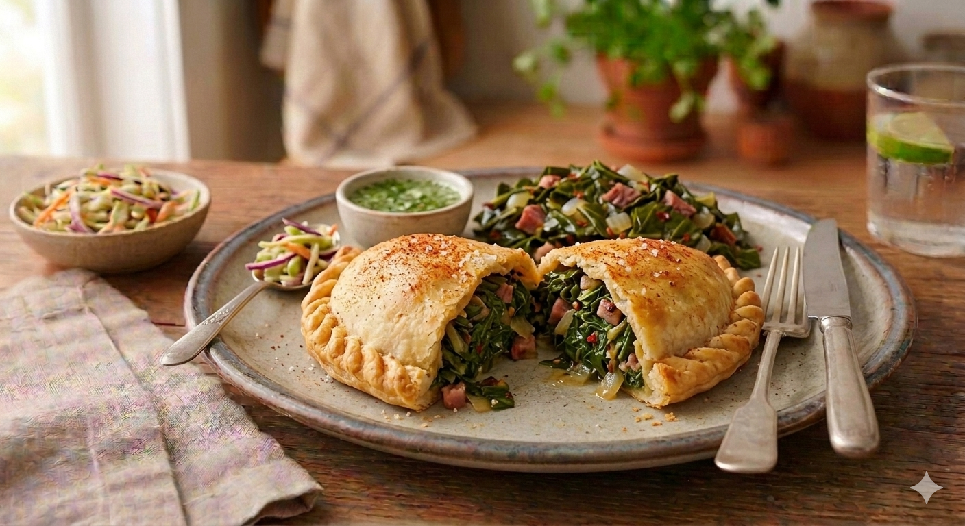 Southern Collard Greens & Vegan Bacon